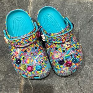 CROCS Kids Multicolor Patterned Slippers